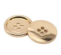 Codulu Lot de 10 boutons vintage en métal à 4 trous bouton de couture pour veste bouton de remplacement pour blazer à faire soi-même costumes uniformes artisanat décoratif (2 pièces) - 23 mm - or