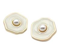 Codulu Lot de 2 boutons de rechange vintage en forme de fleur à coudre pour manteaux, chemises, blazers, uniformes et travaux manuels décoratifs Rose 18 mm