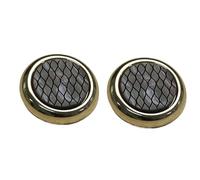 Codulu Lot de 2 boutons ronds à coudre en forme d'écailles de poisson - Boutons de rechange pour loisirs créatifs et décoration - Noir - 22 mm