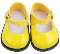 Codulu Mini chaussures de poupée 45,7 cm American Girl Doll Mode Jaune Chaussures plates Poupées Accessoires de déguisement