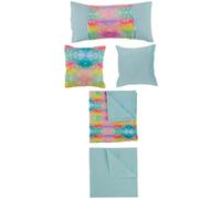 Codulu Parure de lit pour poupée, drap de lit, housse de couette, taie d'oreiller, accessoires pour poupée américaine de 45,7 cm, 5 pièces/ensemble