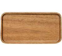 Codulu Plateau de Service d'hiver en Bois Naturel Massif pour Support Alimentaire/Barbecue/Buffet de fête C