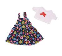 Codulu Robe florale et t-shirt pour poupée American Girl 46 cm, accessoire de costume, 1 ensemble