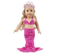 Codulu Vêtements de poupée pour poupée américaine sirène de 45,7 cm, accessoires de costume pour poupée fille de 43 à 46 cm, A