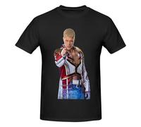 Cody and Rhodes T-shirt à manches courtes et col rond pour homme, Noir , XL