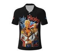 Cody Wrestler Rhodes Polo pour homme | Cadeau pour fan de lutte WWE AEW | T-shirt décontracté au design américain cauchemar pour vêtements de rue, usage quotidien, A-6., M