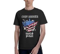Cody Wrestler Stars T-Shirt en Coton pour Homme - T-Shirt Graphique WWE Superstar Wrestling, Manches Courtes, Confortable pour Les Fans, décontracté et Quotidien Medium