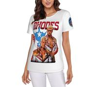 Cody Wrestler Stars T-Shirt Femme - T-Shirt catcheur WWE, décontracté et Doux, idéal pour Les Fans Small
