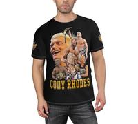 Cody Wrestler Stars T-Shirt Homme - T-Shirt Graphique WWE Wrestling, Classique à Manches Courtes, idéal au Quotidien, Cadeau pour Les Fans de Catch L