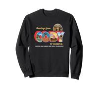Cody Wyoming Carte Postale rétro Vintage Grande Lettre Sweatshirt
