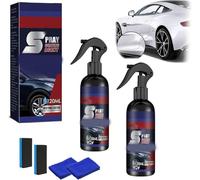 Coefficienta Multifunctional Car Restore Spray, 3 In 1 High Protection Quick Car Coating Spray, Festivalment Multi-Functional Coating Renewal Agent, Marvulur Car cleaner, for All Vehicles (2PCS)