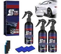Coefficienta Multifunctional Car Restore Spray, 3 In 1 High Protection Quick Car Coating Spray, Festivalment Multi-Functional Coating Renewal Agent, Marvulur Car cleaner, for All Vehicles (3PCS)