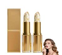 Coellyo rouge a levre ph de la peau,Rouge à Lèvres Mat Longue Tenue,Transferproof Color Changing Lipstick,Permanent,Rouge a Levre Longue Tenue De Couleur,Hydratant Feuille D'or Brillant à Lèvres (2)