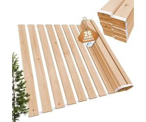Coemo Sommier déroulable 100 x 190 cm - 20 Lattes - Sommier à Lattes Extra Solide en Bois Massif - Charge maximale : 250 kg - Sommier à Lattes enroulables pour lit Simple ou Double