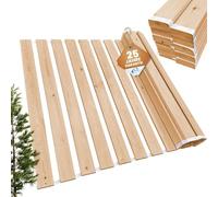 Coemo Sommier déroulable 120 x 190 cm - 20 Lattes - Sommier à Lattes Extra Solide en Bois Massif - Charge maximale : 250 kg - Sommier à Lattes enroulables pour lit Simple ou Double