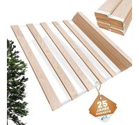 Coemo Sommier déroulable 140 x 200 cm - 13 Lattes - Sommier à Lattes Extra Solide en Bois Massif - Charge maximale : 150 kg - Sommier à Lattes enroulables pour lit Simple ou Double