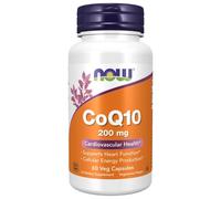 Coenzyme CoQ10 200 mg 60 gélules végétales soutien cardiaque Now Foods