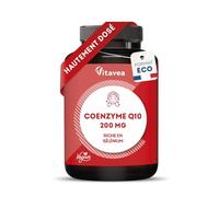 Coenzyme Q10 200mg - Antioxydant Naturel Puissant, Anti-Âge - Forme Stable Ubiquinone - Avec Sélénium - 60 Gélules Vegan - Fabriqué en France - Vitavea