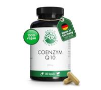 Coenzyme Q10-250mg par gélule - 180 gélules végétaliennes - 6 mois d'autonomie - Q10 de haute qualité issu de la fermentation produit en Allemagne & testé en laboratoire - Green Naturals®