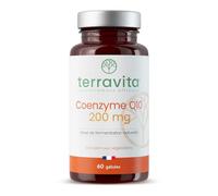 COENZYME Q10 Pure | 200 mg d’Ubiquinone Stable par Dose | Antioxydant Puissant pour Effet Anti-âge | Biodisponibilité Maximale | Fermentation Naturelle | 60 Gélules | Made in France | Terravita