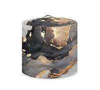 COEQINE Coque anti-poussière en marbre pour petit autocuiseur instantané de 5,7 litres - Housse légère et douce - Imprimé noir doré pour femme