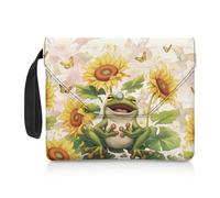 COEQINE Couvre-livres à couverture rigide réglable avec poignées - Motif vache - Lavable