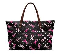 COEQINE Grand sac à main en cuir pour femme, sac à bandoulière avec poignée sur le dessus pour fête en boîte de nuit, Ruban noir rose puissant, Large