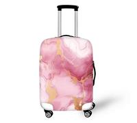 COEQINE Housse de protection lavable pour valise, taille S-XL (45,7 à 81,3 cm), Marbre or rose., L