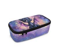 COEQINE Jolie trousse à crayons avec sac de rangement pour filles - Grand sac de rangement pour pinceaux de maquillage - Pour l'école, les voyages, Dragon noir violet, Taille unique, Organiseur de sac