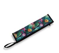COEQINE Organiseur de couverts de voyage mignon étoile de mer plage pochette à couverts pochette en métal léger portable pochette à couverts pailles étui en métal