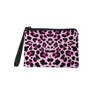 COEQINE Petit porte-monnaie pour femme et fille Imprimé léopard Rose, rose/léopard (Rose) - 8214722169033