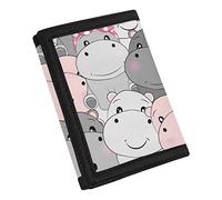 COEQINE Portefeuille fantaisie pour filles, portefeuille à trois volets pour filles de 10 à 12 ans pour petites filles, Adorable animal