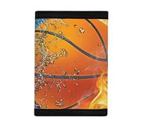 COEQINE Portefeuille léger pour garçons avec poche pour cartes, petits sacs à monnaie à trois volets pour tout-petits, garçons, adolescents, Basketball