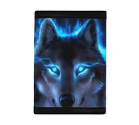 COEQINE Portefeuille léger pour garçons avec poche pour cartes, petits sacs à monnaie à trois volets pour tout-petits, garçons, adolescents, Blue Wolf.