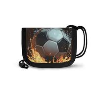 COEQINE Portefeuille pour enfants de 5 à 7 ans avec imprimé football - Portefeuille à trois volets pour le sport, le voyage, le sport - Mini sac à argent avec portefeuille pour le sport, le travail,