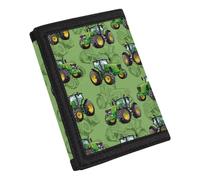 COEQINE Portefeuille pour garçon avec motif drapeau américain à trois volets grande capacité 9-18 ans, Cool Truck Car