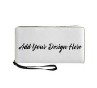 COEQINE Portefeuilles pour femme avec initiale papillon mignonne - Sac à main pour fête - Long sac à main pour femme, Personnalisez votre design, Décontracté