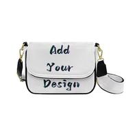 COEQINE Sac à bandoulière avec bandoulière pour femme, sac à main gothique pour maman, grand-mère, sac à main avec bandoulière, taille L, Ajoutez votre design