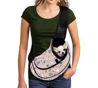 COEQINE Sac à bandoulière pour chien de petite race, sac à bandoulière en maille respirante, sac à main pour animal domestique, voyage, mains libres, sangle réglable avec épaule rembourrée confortable