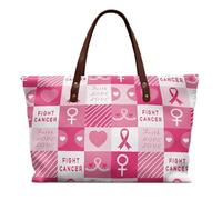 COEQINE Sac à main en cuir pour femme - Grand sac à main vintage pour femme - Sac fourre-tout de voyage à bandoulière, Bloc de ruban rose, Large