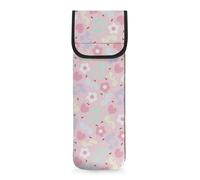 COEQINE Sac à outils à cheveux rose musical résistant à la chaleur pour fer à repasser plat sac de rangement pour fer à lisser sac à main pour femme vacances