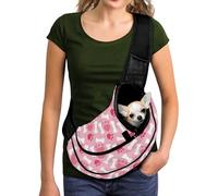 COEQINE Sac de transport pour petits chiens - Réglable - Mains libres - Sac de transport respirant - Bandoulière de voyage pour promenade quotidienne