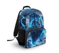 COEQINE Sac d'école du Roi Lion pour garçons de 1ère année - Sac à dos cool pour garçons de 4 à 6 ans - Sac à dos respirant avec poche avant zippée - Sac à dos respirant avec poignées - 44 cm - Cadeau