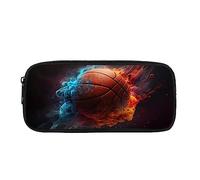 COEQINE Trousse à crayons de grande capacité avec fermeture éclair pour étudiants, pour l'école, le bureau, Basketball, Taille unique, Organiseur de sac