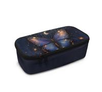 COEQINE Trousse à crayons pour filles de grande capacité avec fermeture éclair pour adolescentes, motif floral vintage, cadeau de premier jour à l'école, Papillon violet, Taille unique, Organiseur de