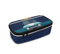 COEQINE Trousse à crayons pour garçons avec imprimé ballon de football, sac de rangement pour enfants, école secondaire, sac de rangement haute capacité avec poignées, Voiture de police., Taille