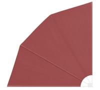 Coespram Éventail pliable pour balcon - 210 x 210 cm - Rouge terre cuite | Compartiments pratiques avec support mural offrant une protection contre le vent et l'ombre réglables pour le jardin