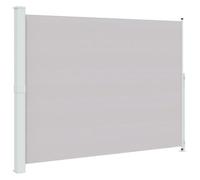 Coespram Store latéral extensible - 220 x 300 cm - Gris - Store mural latéral pour balcon et terrasse - Pare-vue et protection contre le vent - Avec système de retour automatique