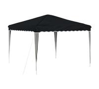Coespram Tente de fête pop-up - 288 x 288 cm - Anthracite | Trois niveaux réglables en hauteur avec structure en métal solide et accessoires pour jardin, événements, mariages
