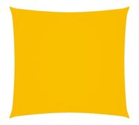 Coespram Voile d'ombrage carré 2,5 x 2,5 m - Jaune - Tissu Oxford | Protection solaire résistante avec protection UV pour jardin, terrasse et balcon. Comprend des cordes pour un montage facile.